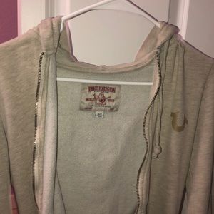 true religion heather oatmeal jacket